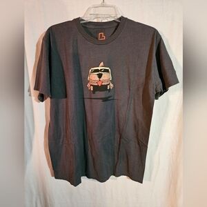 Dumb And Dumber Busted Tees Short Sleeve Crew Neck T-Shirt In Gray Size Large